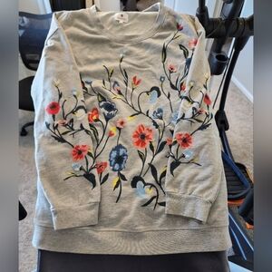 XL embroidered sweatshirt